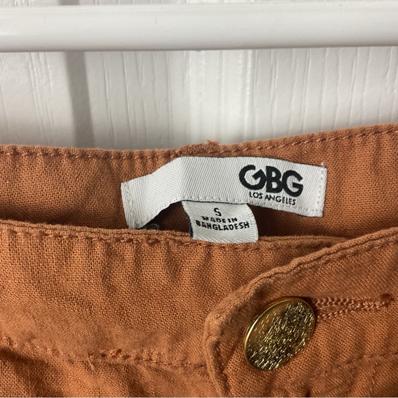 NWT GBG Women’s Coopertone Arden Linen Belted Short Skirt, Size Small - Picture 3 of 6